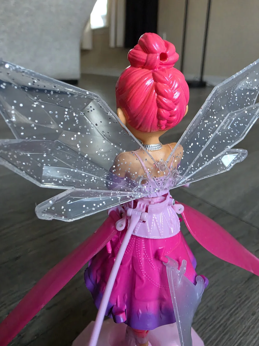 Spin Master Crystal Flyers Magical Flying Toy Doll (Missong Micro USB Charger)